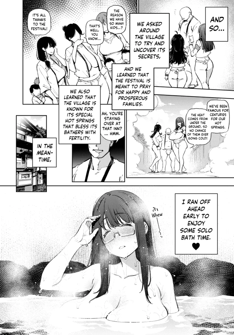 Himitsu Meikyuu Circle: Kodakara Onsen de no Rankou Tanetsuke Taiken Houkoku | The Mystery Unravelers' Club: Breeding Orgy Field Report from the Fertility Hot Springs page 7 full