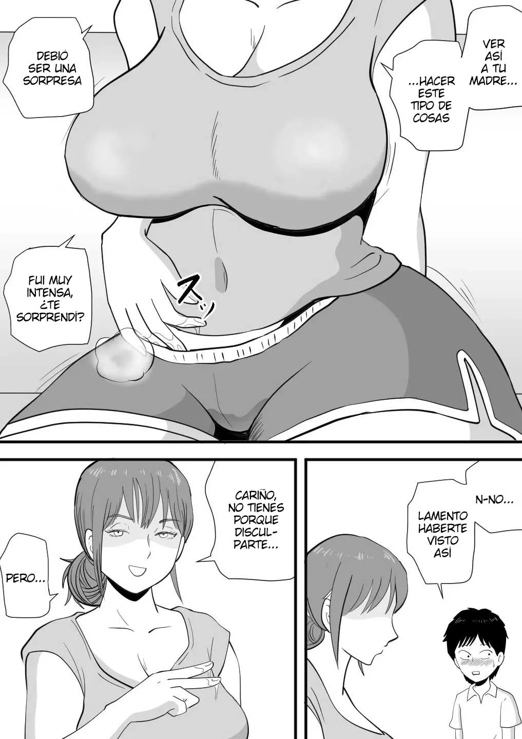Neboketa Kaasan ga Erokunatte Semattekuru｜Mi Madre Soñolienta Está Excitada y se me Insinúa page 7 full