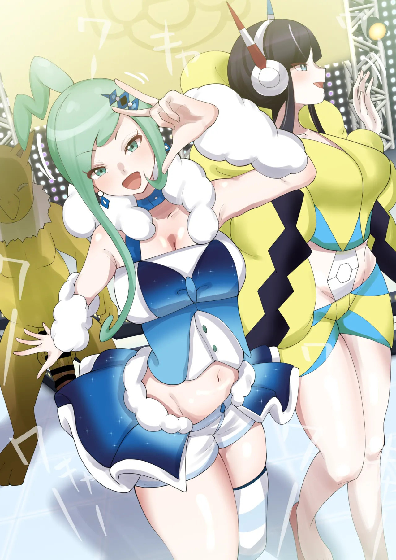 ル●アとカミ●レの催眠コンテストライブ💙💛 page 8 full