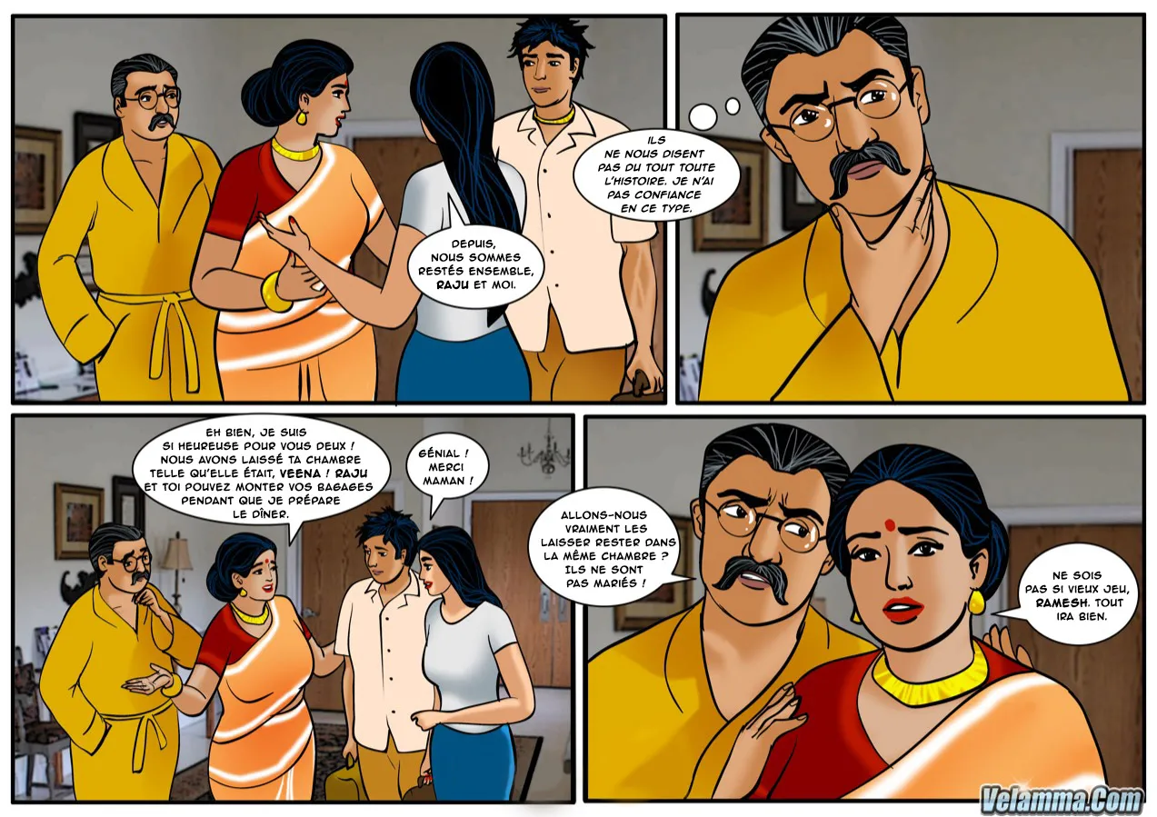 Velamma - 050 - Veena jouit à domicile page 9 full