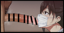 あきらちゃんの口腔内おちんぽ洗浄機ワックス仕立て差分十枚とマスク無差分です。