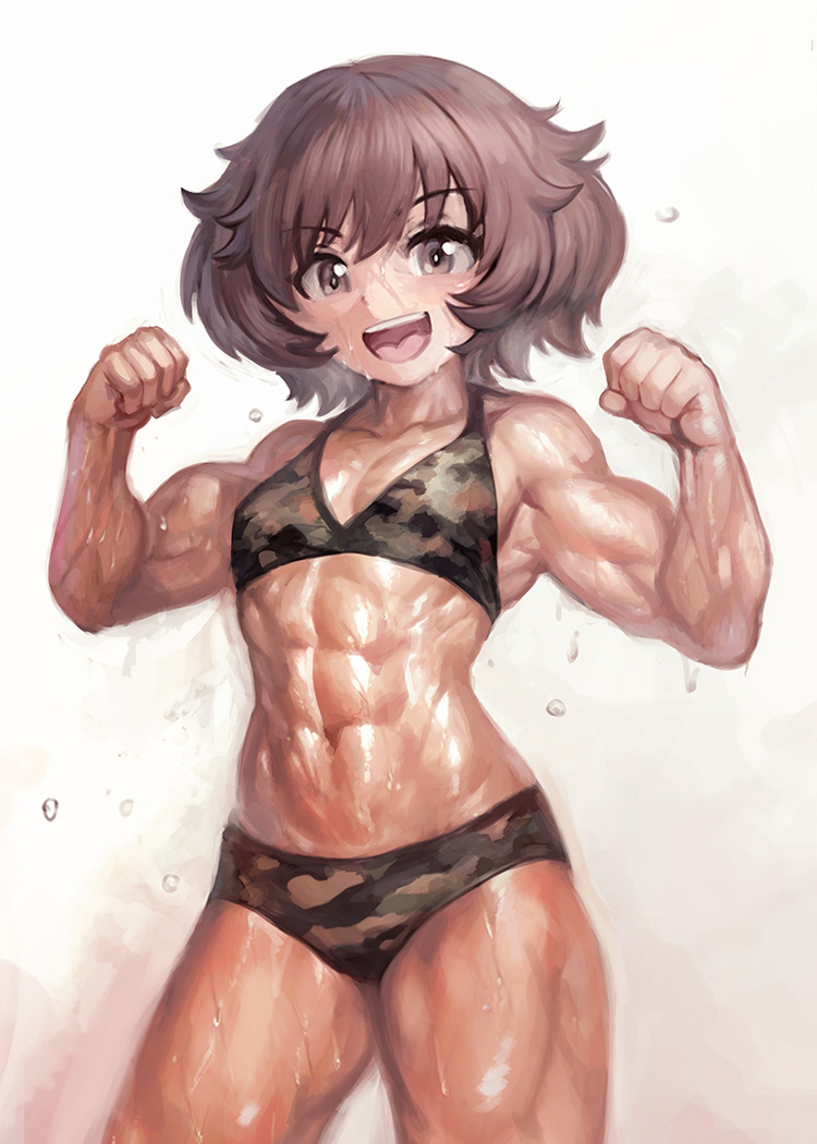 Girls und Panzer characters are muscular women page 10 full