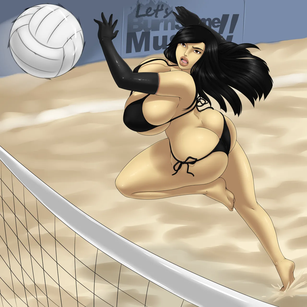 Let's burn some muscles beach theme page 6 full