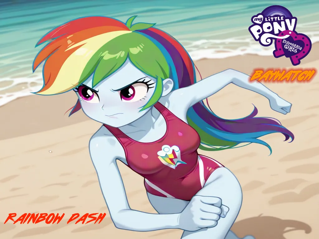 Equestria Girls-BAYWATCH AI Generated page 4 full
