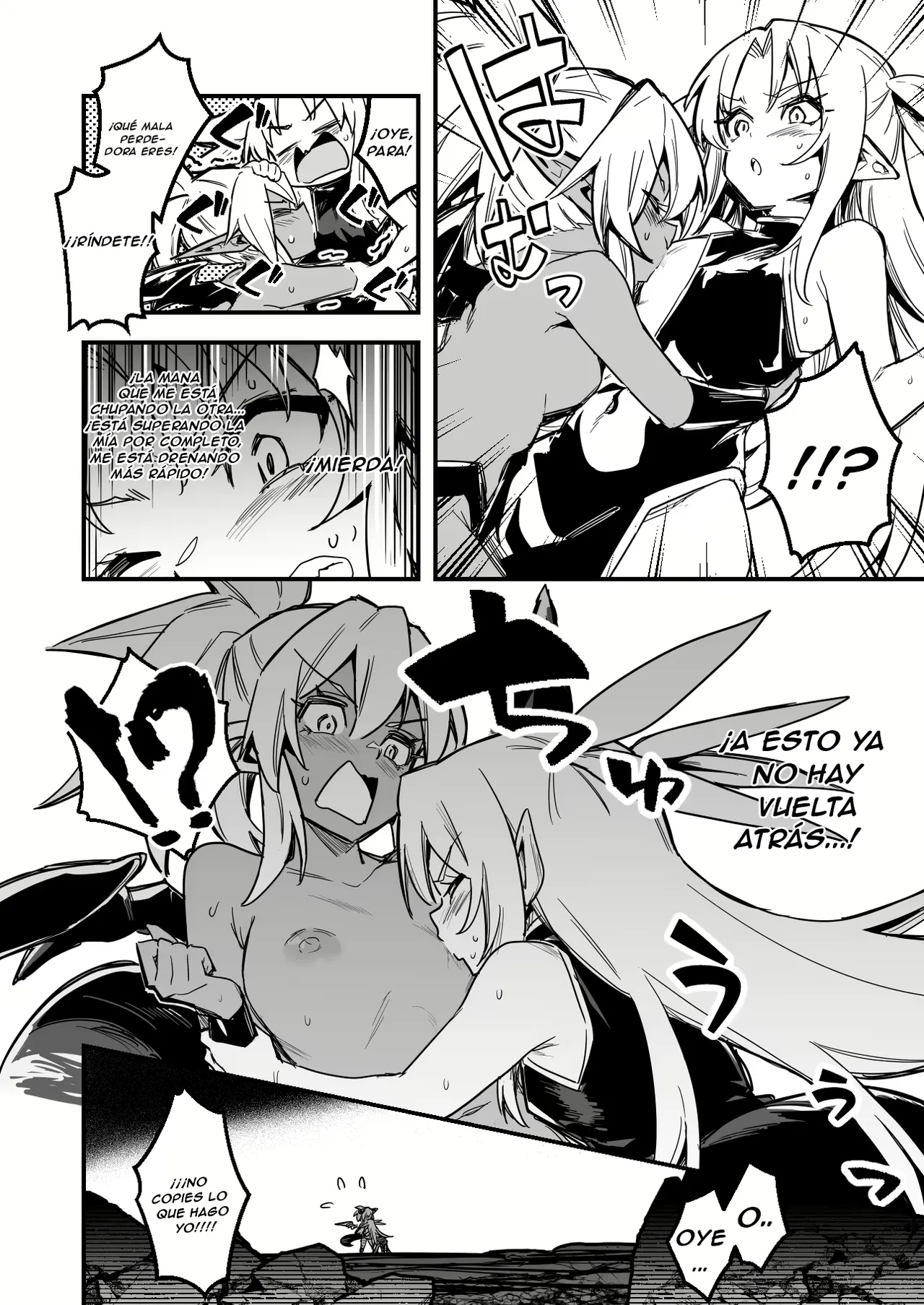 Monzetsu!! Yuri Ecchi Energy Drain Taiketsu!! Kyuunyuu Impu-chan vs Uranaishi-chan page 6 full