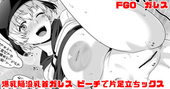 FGO 爆乳陥没乳首ガレスのビーチで片足立ちックス cover