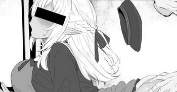 ダーリンとの久々デートに浮かれるドスケベエルフを痴◯ち◯ぽで横取りするスケベ漫画 cover