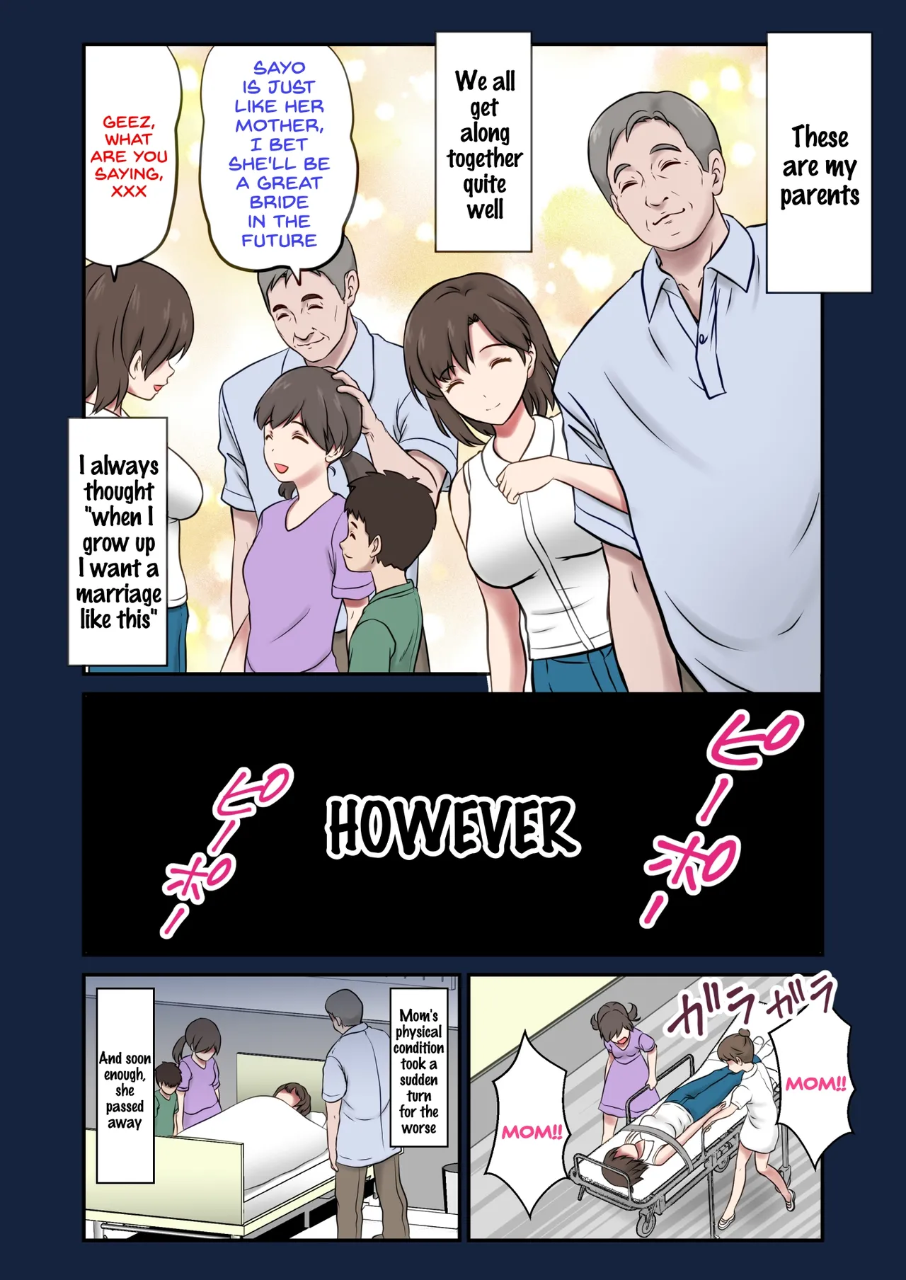 Substitute Wife - Daughter embraced by father in place of absent mother page 2 full