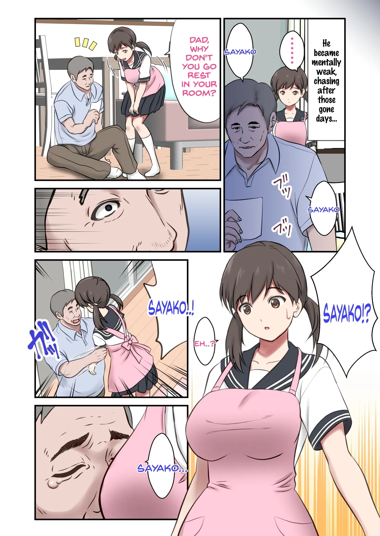 Substitute Wife - Daughter embraced by father in place of absent mother page 4 full
