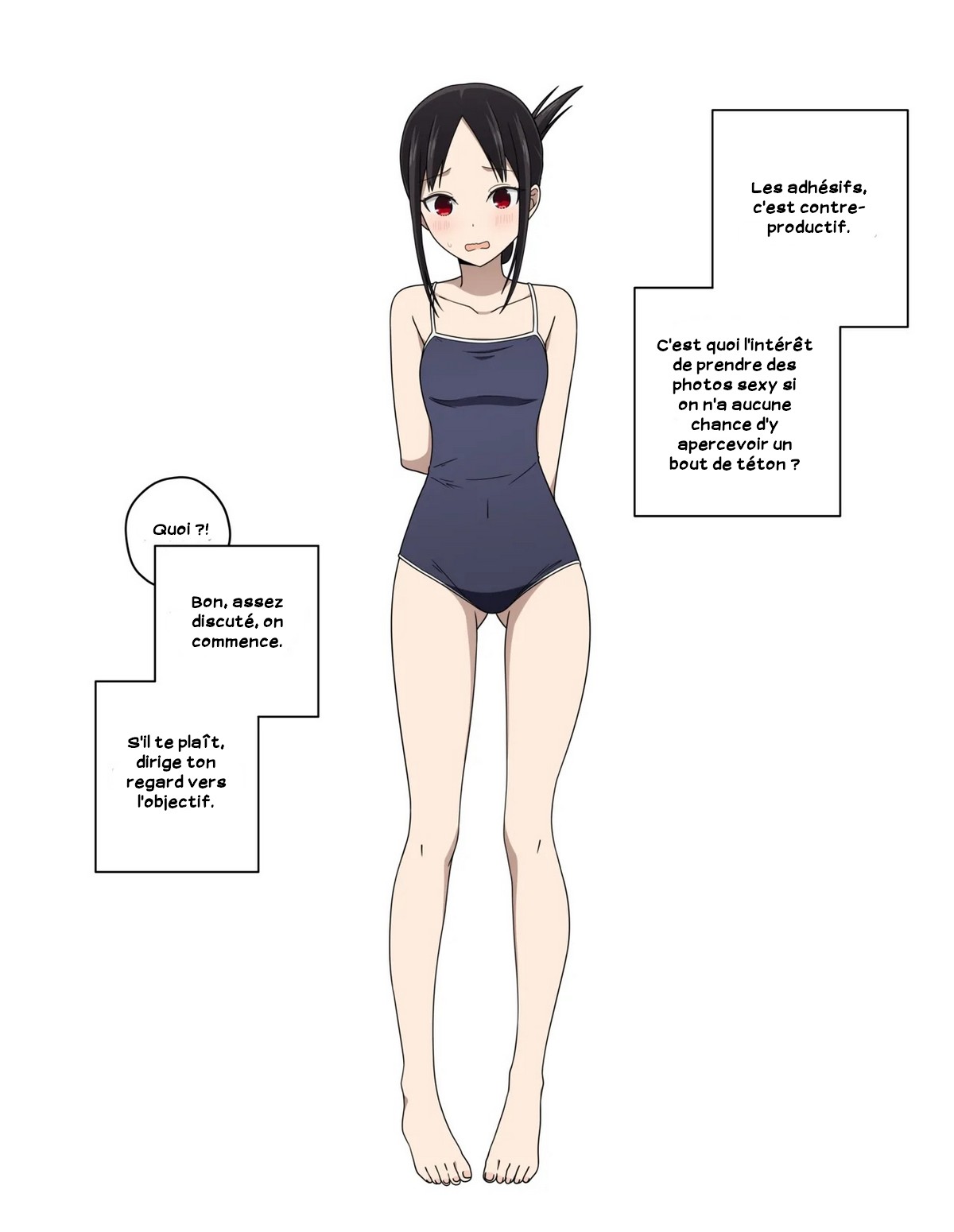 Shinomiya Kaguya's Swimsuit Photo Shoot - Parts 1-3 page 7 full