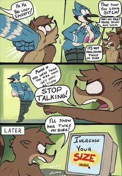 Fem Mordecai & Rigby comic