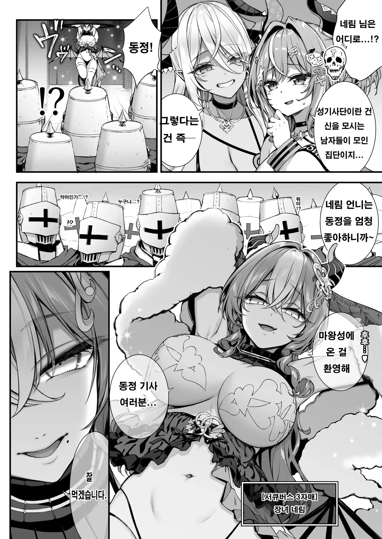 Maoujou no Succubus VS. Inmon Jutsushi | 마왕성의 서큐버스 2 VS. 성기사 page 3 full
