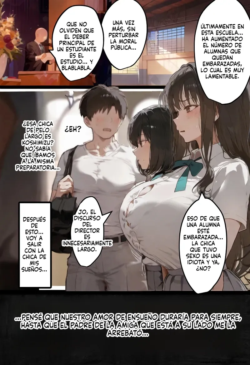Boku no bakunyu gakkyu iin-cho to okasan  ga tomodachi no tanetsuke oyaji ni netora re harama sa reru hanashi  MTL page 2 full