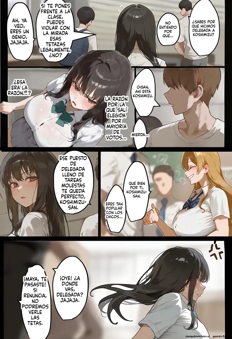 Boku no bakunyu gakkyu iin-cho to okasan  ga tomodachi no tanetsuke oyaji ni netora re harama sa reru hanashi  MTL page 9 full