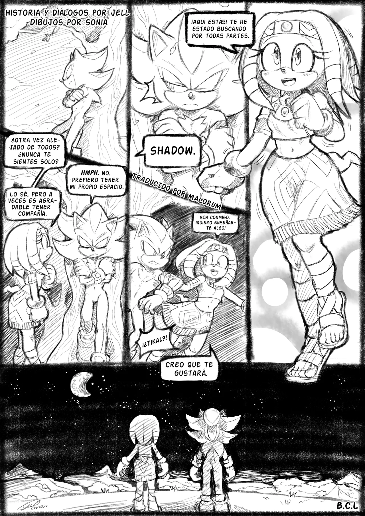 Shadow &amp; Tikal page 1 full