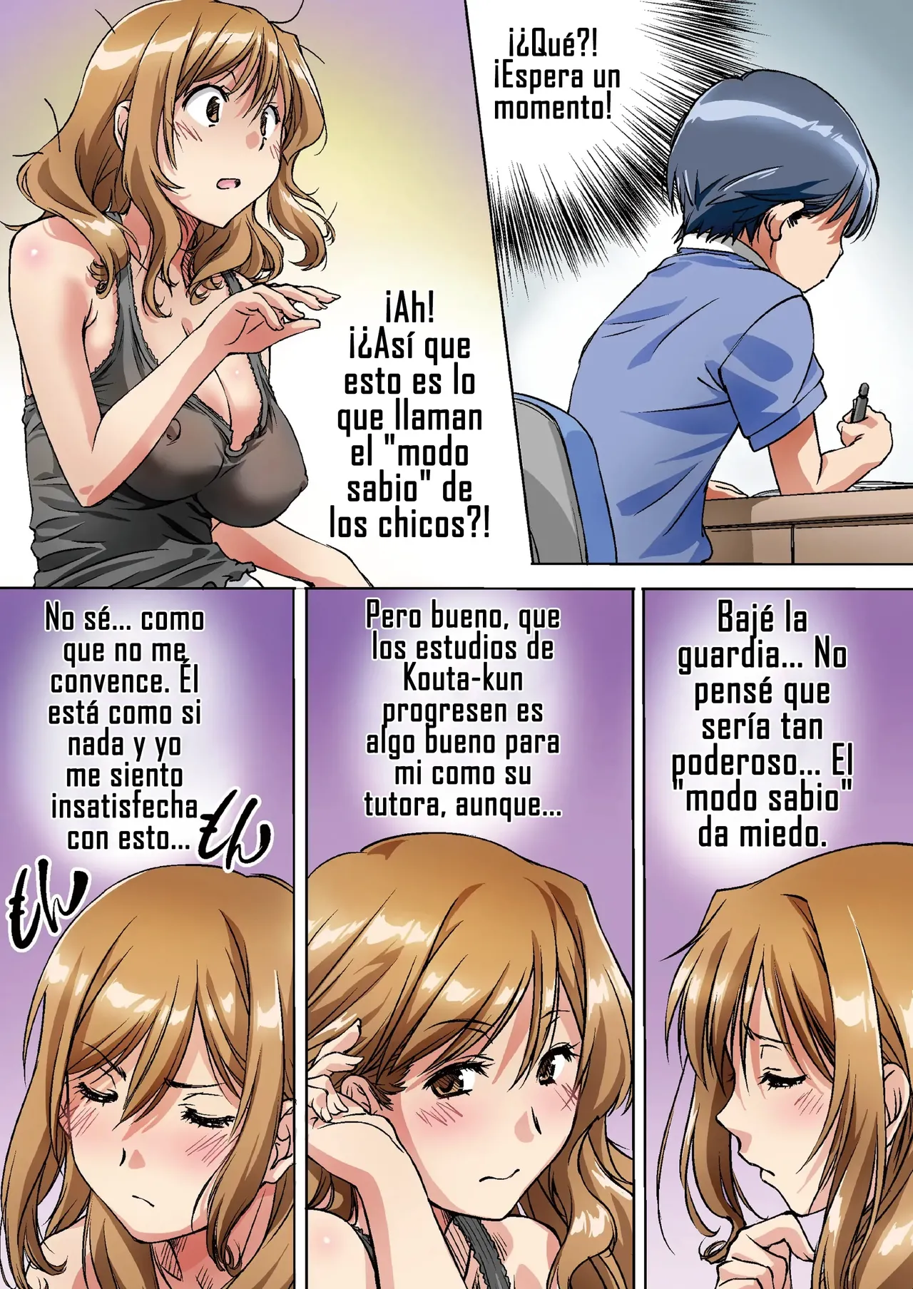 Oya ni Naisho de Oppai shite kureru Katei Kyoushi no Onee-san｜La Profesora Particular que me Deja Tocar Sus Pechos a Escondidas de mis Padres page 10 full
