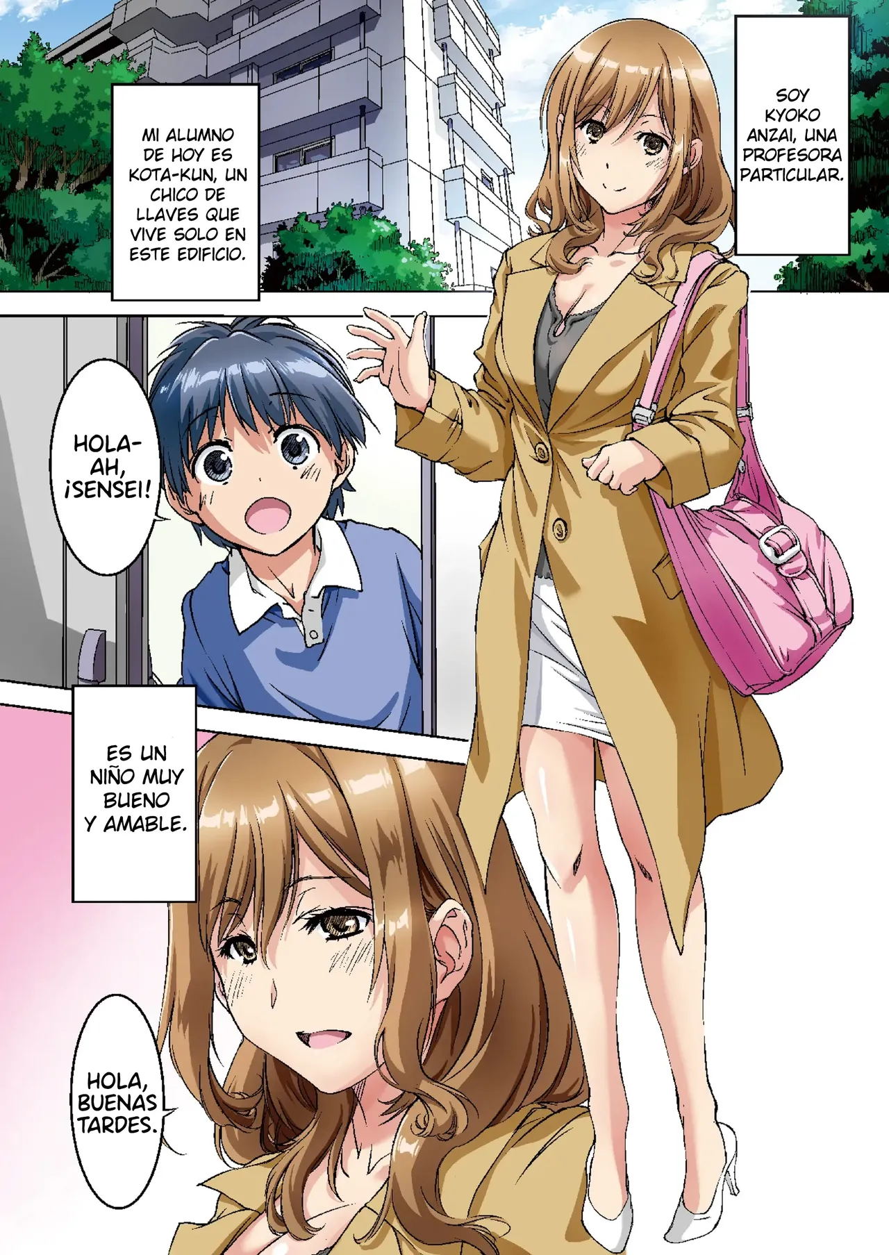 Oya ni Naisho de Oppai shite kureru Katei Kyoushi no Onee-san｜La Profesora Particular que me Deja Tocar Sus Pechos a Escondidas de mis Padres page 2 full