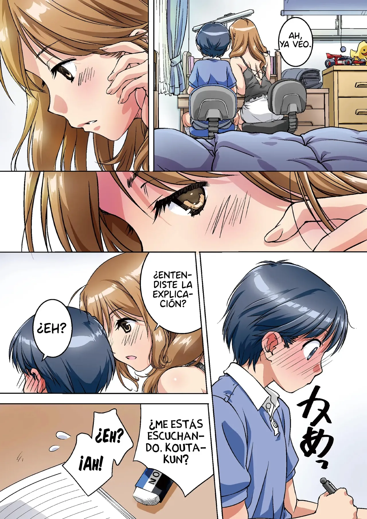 Oya ni Naisho de Oppai shite kureru Katei Kyoushi no Onee-san｜La Profesora Particular que me Deja Tocar Sus Pechos a Escondidas de mis Padres page 5 full