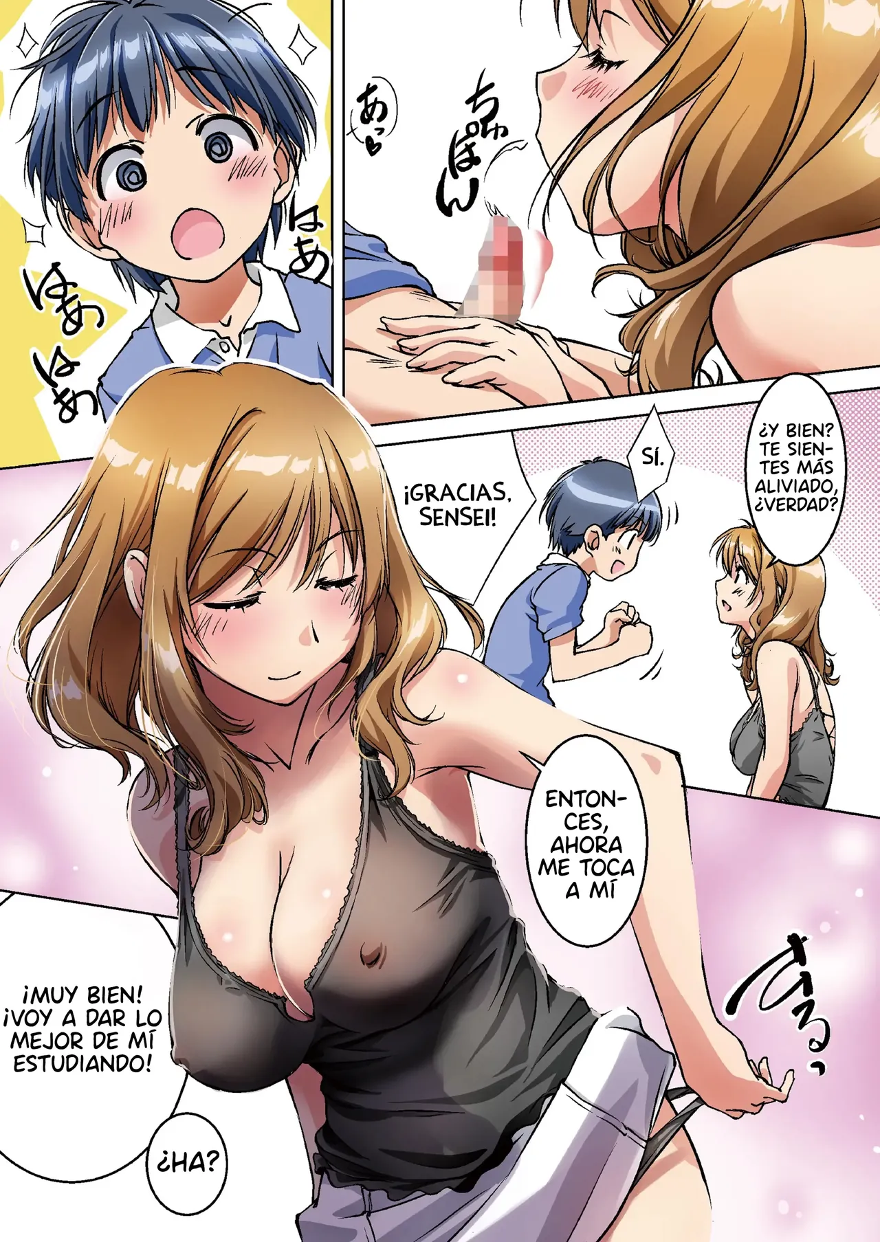 Oya ni Naisho de Oppai shite kureru Katei Kyoushi no Onee-san｜La Profesora Particular que me Deja Tocar Sus Pechos a Escondidas de mis Padres page 9 full