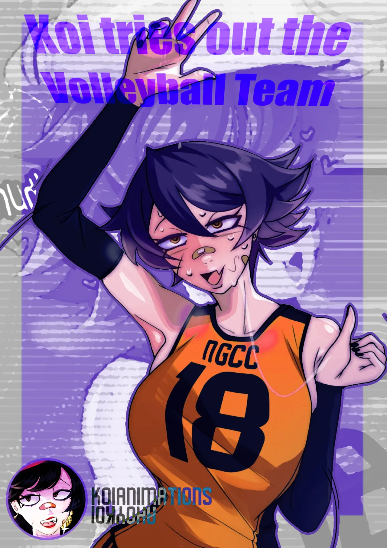 Koi tries out the Volleyball Team page 1 full