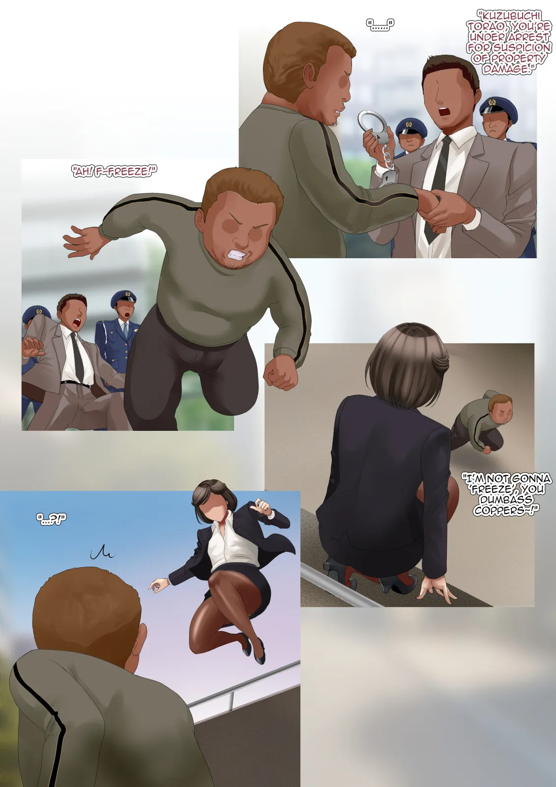 Juku Josoukou Keiji ~Chijyoku no Koumu Shikkou Bougai~ | Mature Crossdressing Detective Vol. 1 ~Shameful Anal Hindering of Official Duties~ page 3 full