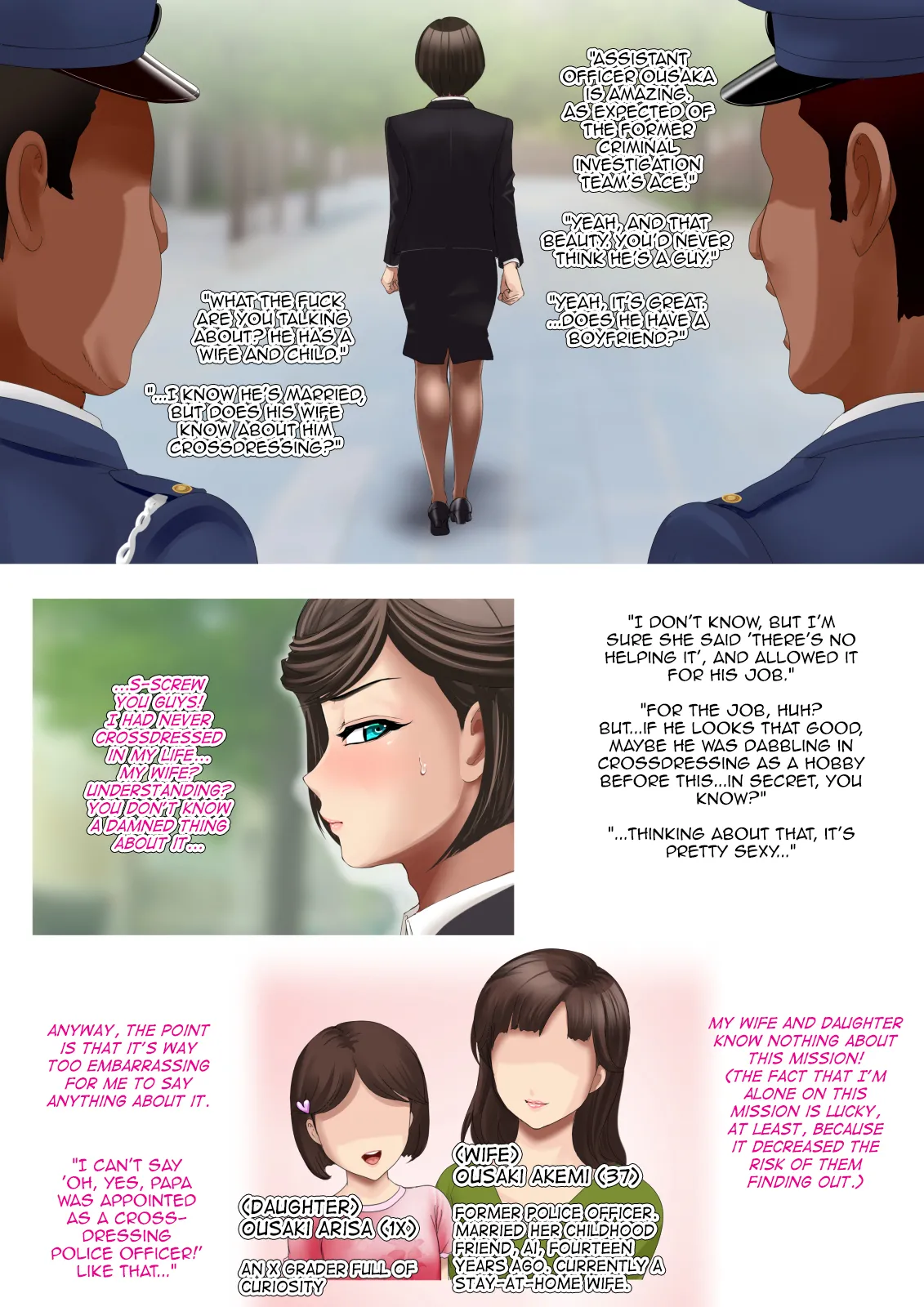 Juku Josoukou Keiji ~Chijyoku no Koumu Shikkou Bougai~ | Mature Crossdressing Detective Vol. 1 ~Shameful Anal Hindering of Official Duties~ page 7 full