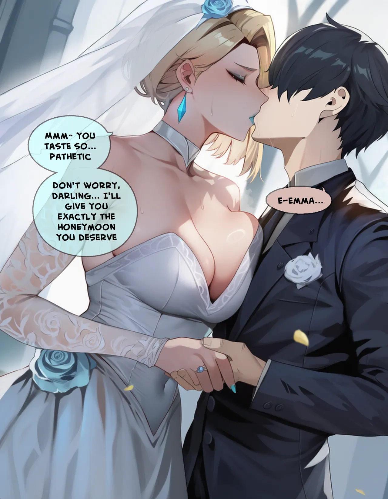 AIbby - Emma Frost cucks you on your wedding night  - page 2 full
