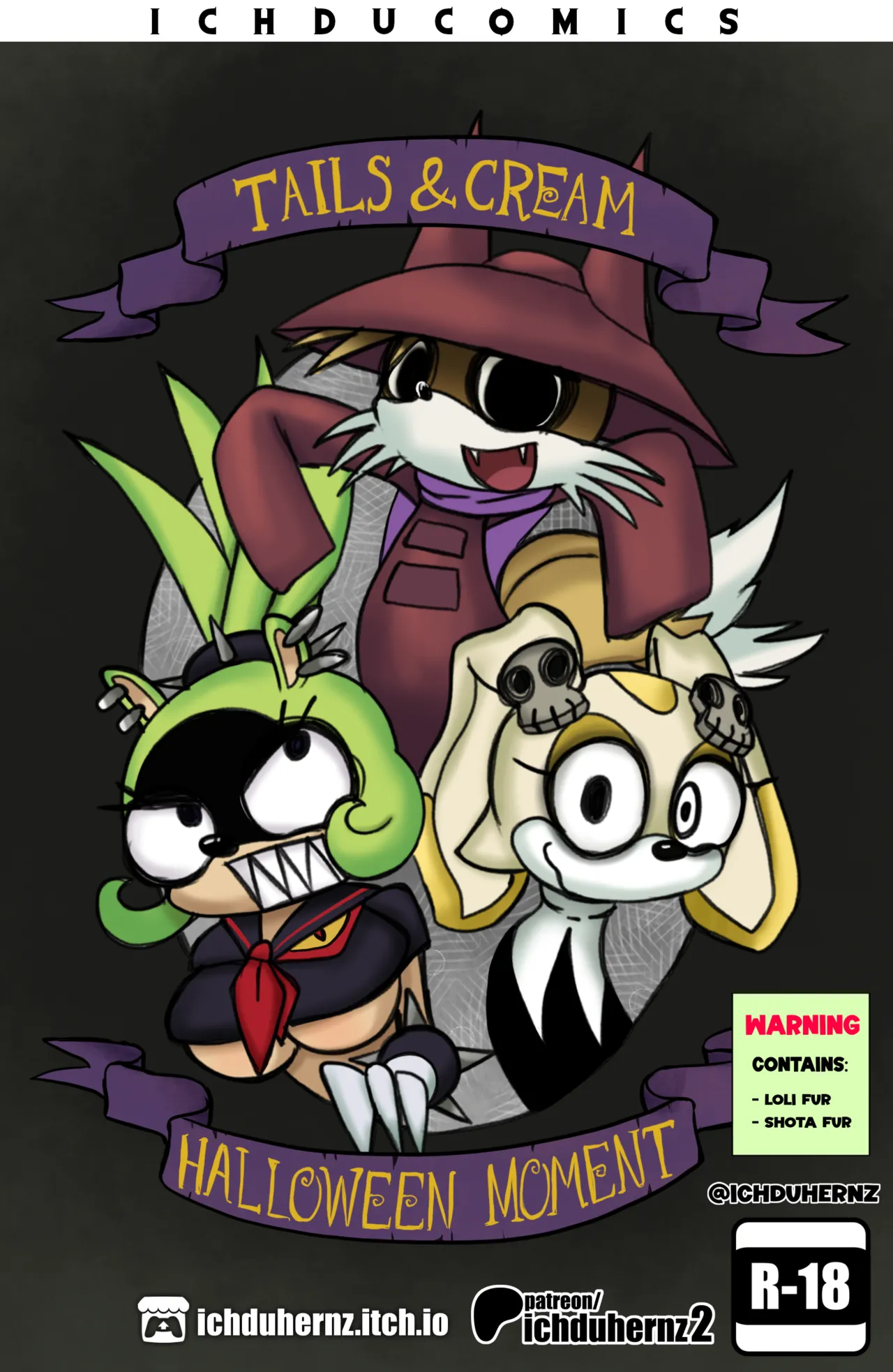 Tails &amp; Cream Halloween Moment page 1 full