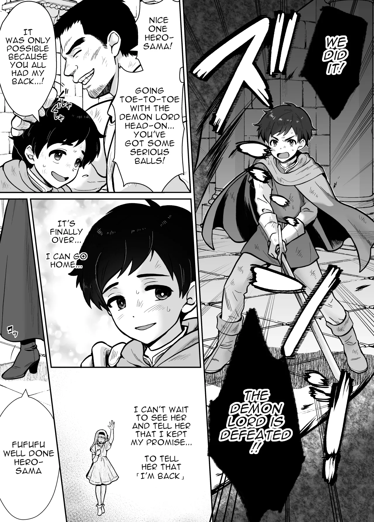 Gekijuu Shuchaku Mahou Tsukai to Futanari Shitsuji ni Yoru Yuusha-sama Shosei Hakamase Namakoubi  Mesu-ka Choukyou Gyaku Rape page 3 full