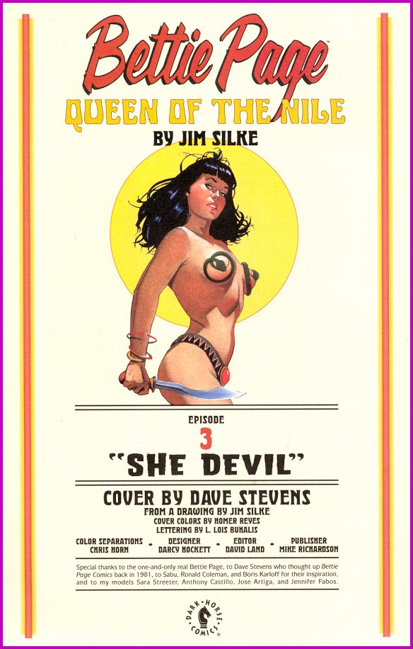 Bettie Page - Queen Of The Nile #3 page 3 full