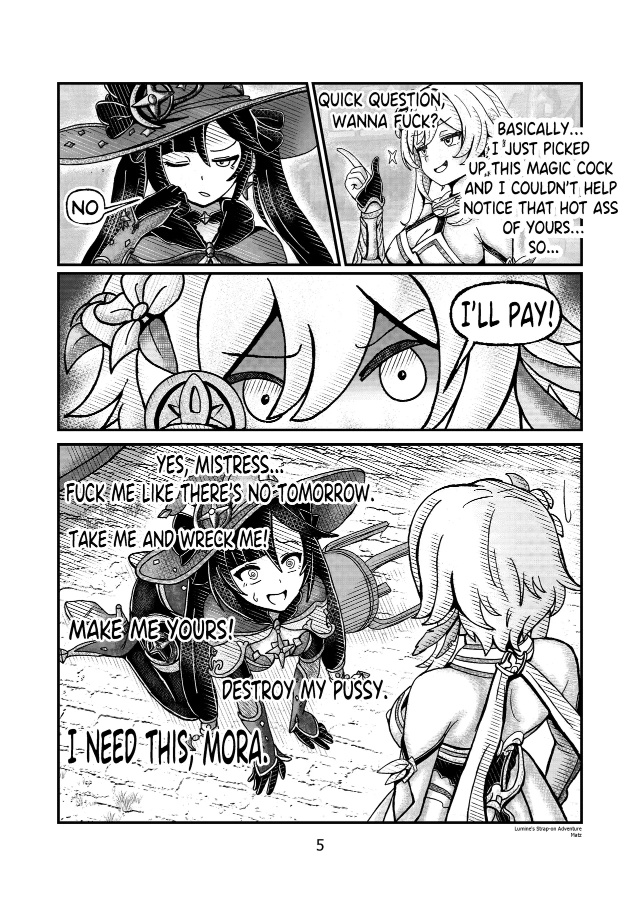 Lumine's Strap-on Adventure page 6 full