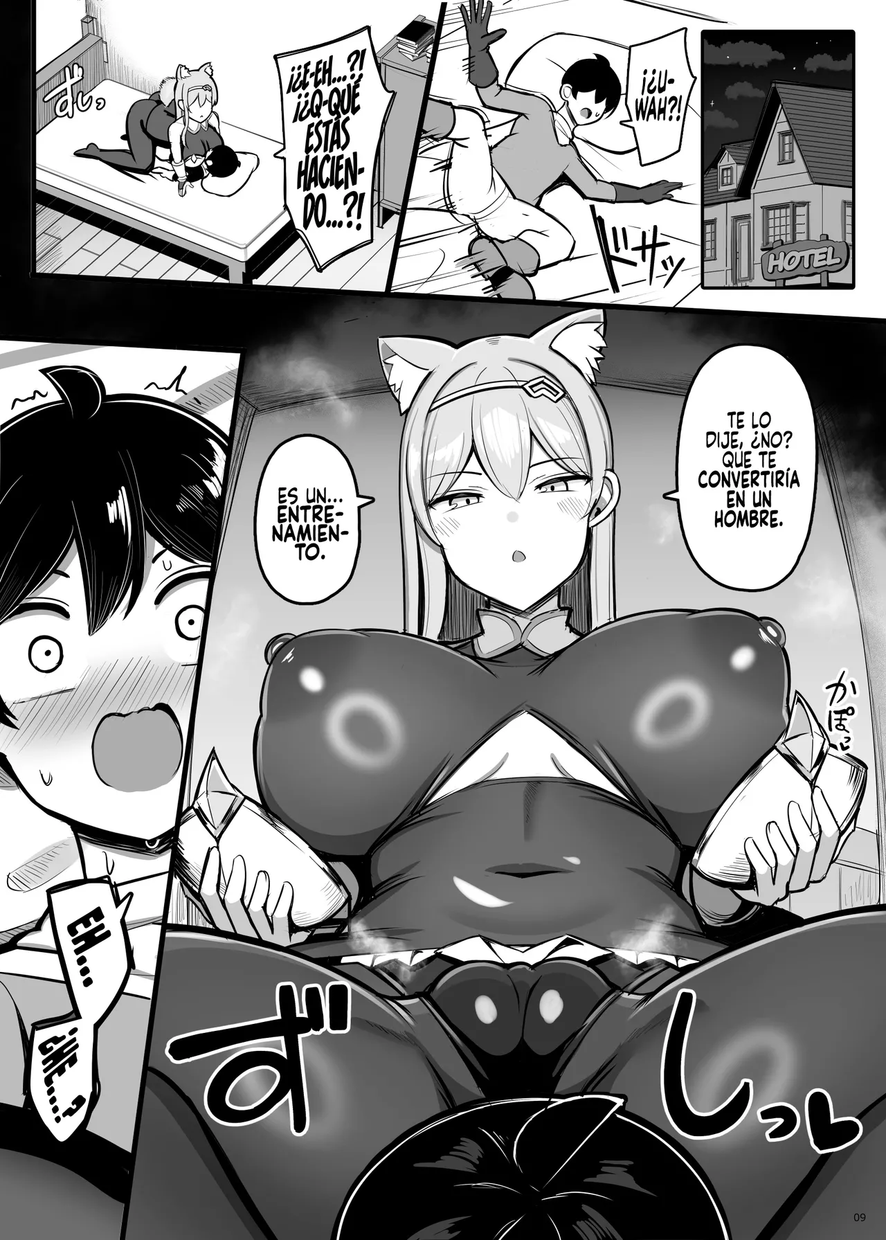 Saikyou Onna Kishi Yowayowa Yuusha ni Amaama Shasei Shugyou｜La Caballero más Fuerte le da al Héroe Débil un Dulce Entrenamiento de Eyaculación page 8 full