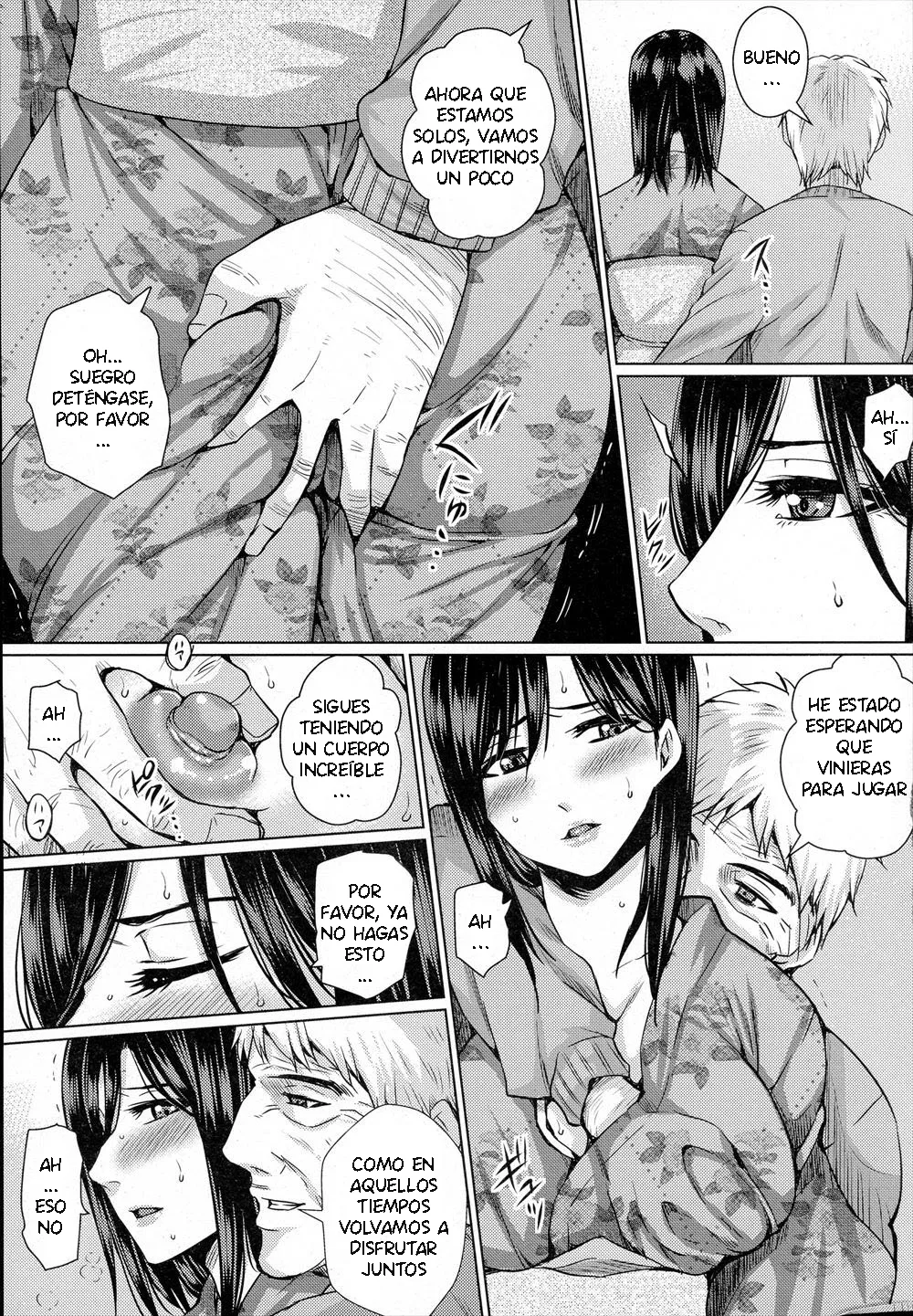 Hitozuma NTR  Jusei ~Mou Gifu shika Aisenai~ | Ahora sólo Puedo Amar a mi Suegro page 3 full