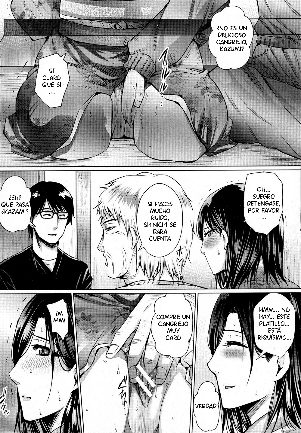 Hitozuma NTR  Jusei ~Mou Gifu shika Aisenai~ | Ahora sólo Puedo Amar a mi Suegro page 6 full