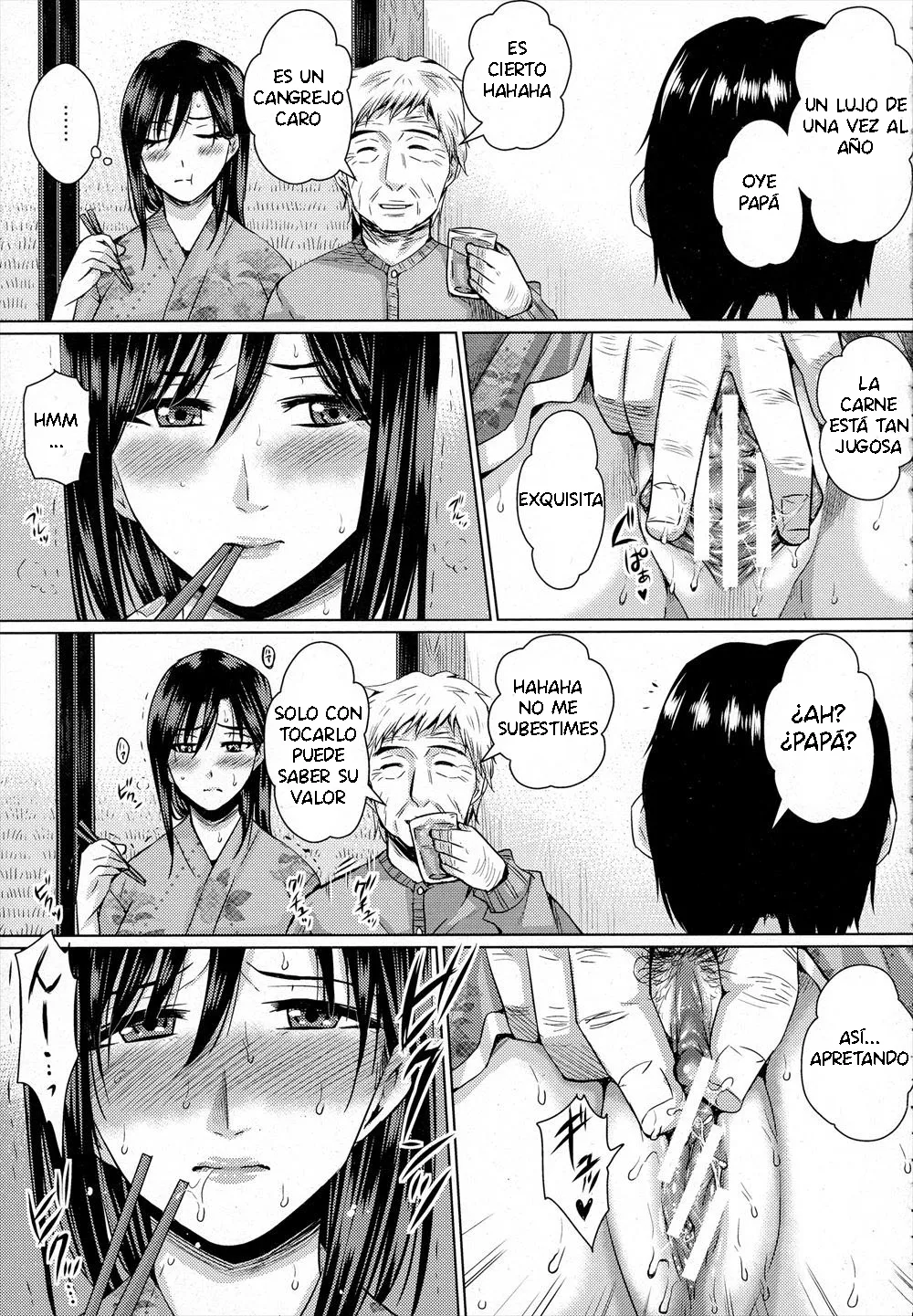 Hitozuma NTR  Jusei ~Mou Gifu shika Aisenai~ | Ahora sólo Puedo Amar a mi Suegro page 7 full