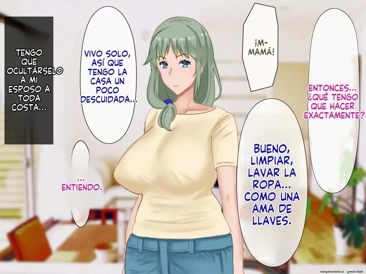 Musuko no Shakkin o Nikutai Hensai saserareta Kyonyuu Haha Netorarete, Haramaserete  MTL page 10 full