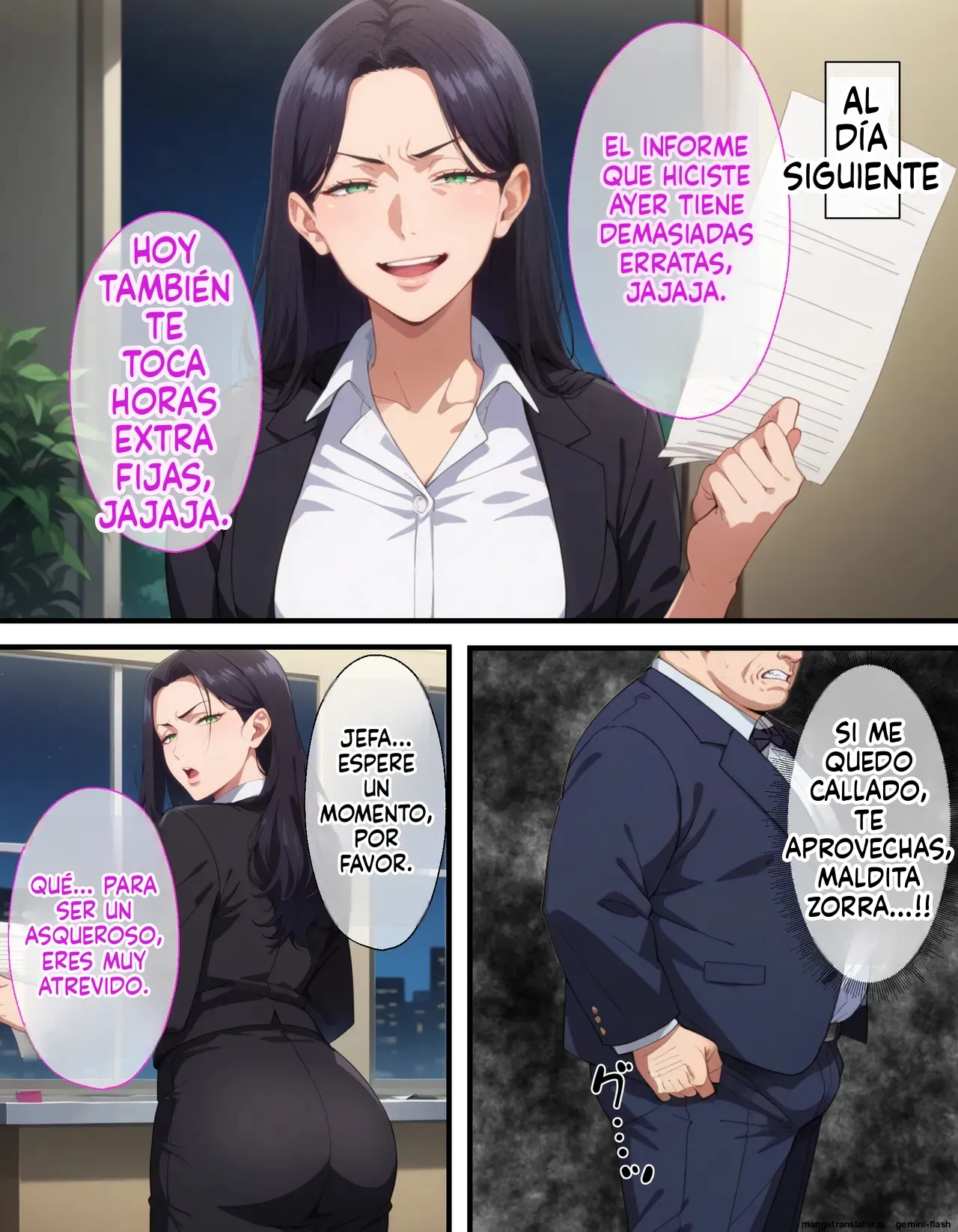 Saimin Oji-san ni Shihai Sareta Onna ~Kanochi Joushi Hen  MTL page 9 full