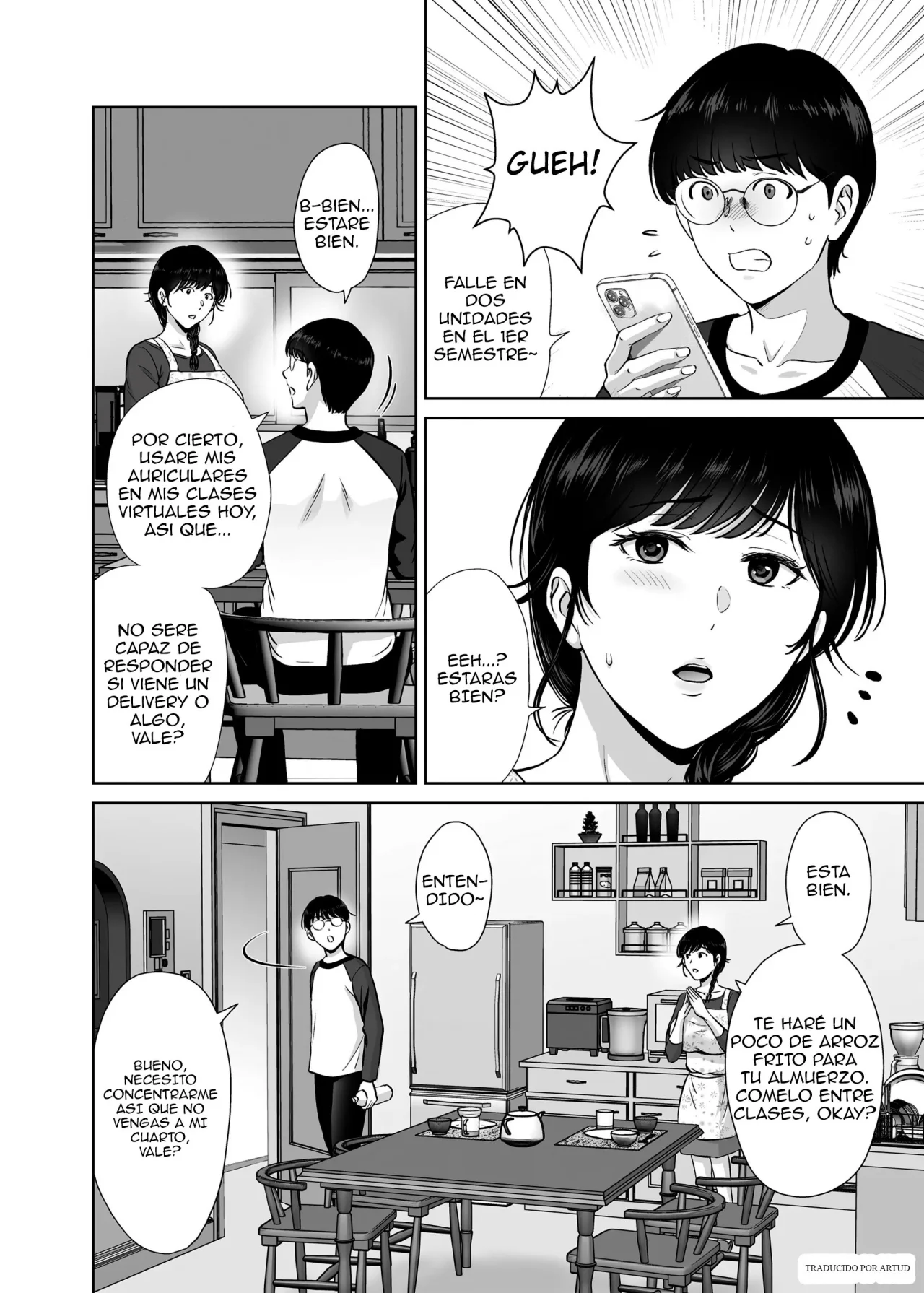 Kyonyuu Kaa-san ga Boku no Me mo Mae de Oji-san no Namachin de Ikimakutta Hanashi｜La Historia de cómo Mi Mamá Tetona se Volvió Loca Frente a Mis Ojos con la Polla de Otro Hombre page 4 full