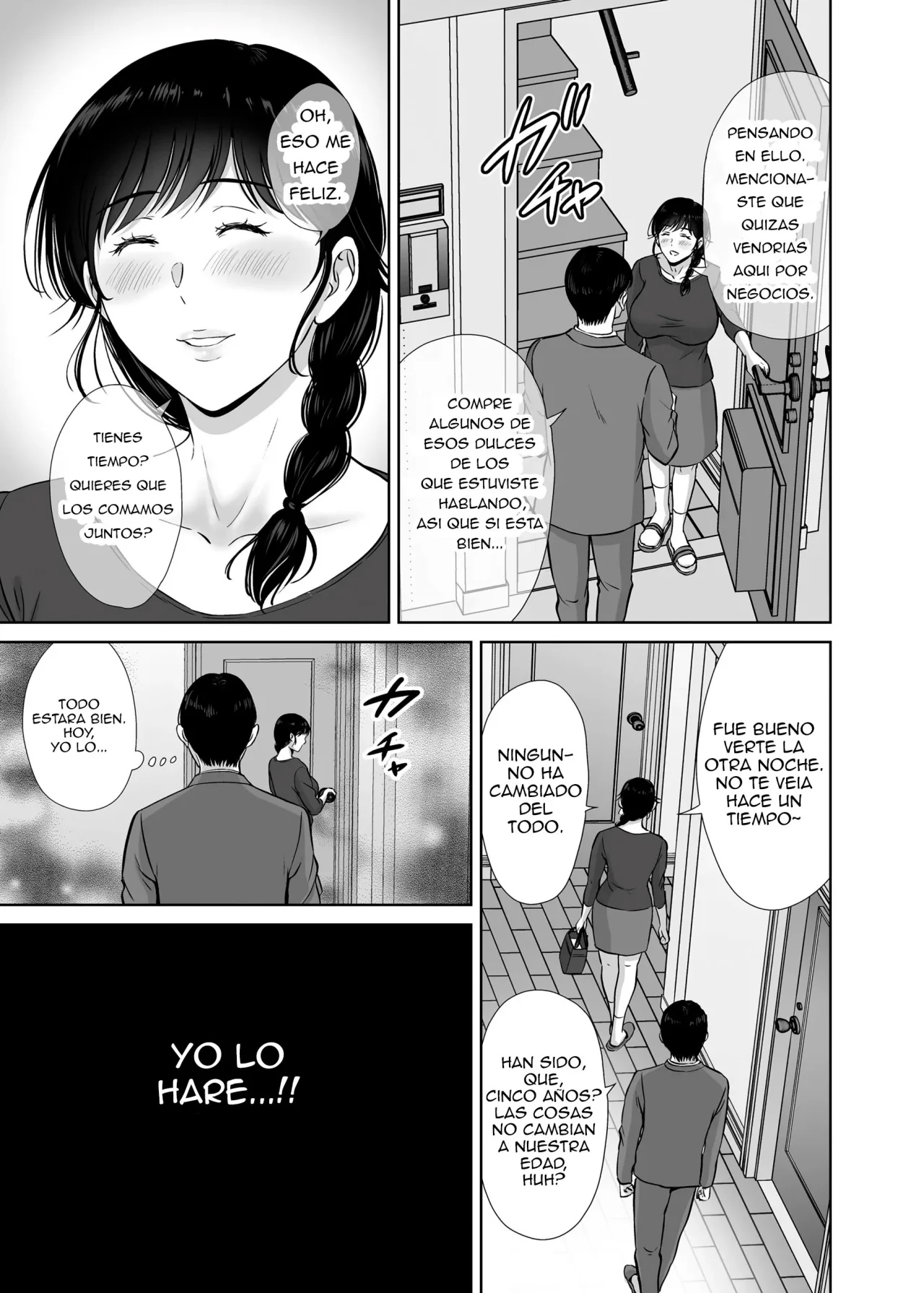 Kyonyuu Kaa-san ga Boku no Me mo Mae de Oji-san no Namachin de Ikimakutta Hanashi｜La Historia de cómo Mi Mamá Tetona se Volvió Loca Frente a Mis Ojos con la Polla de Otro Hombre page 7 full