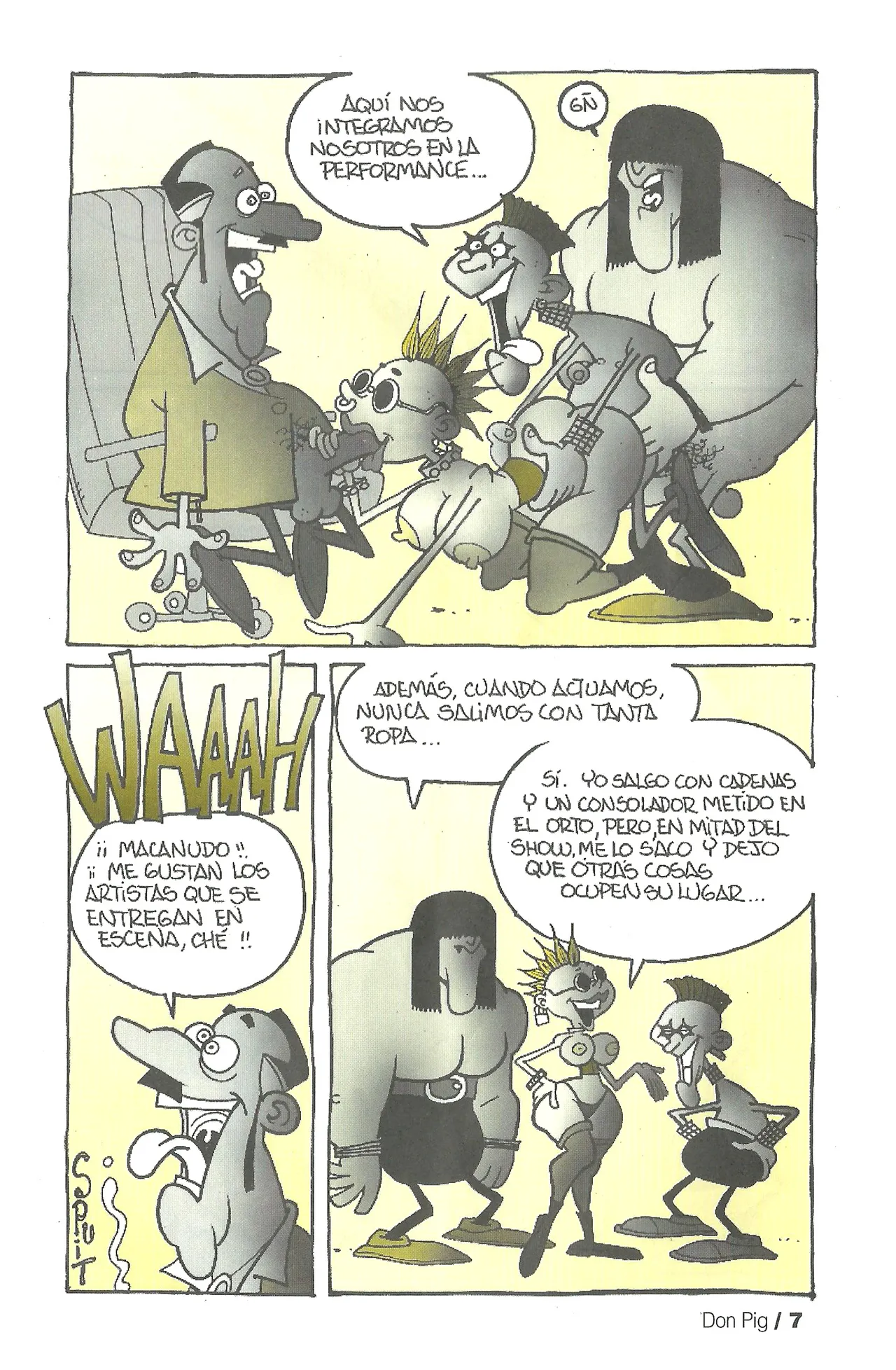 DON PIG COMIX  - 22 suplemento de la Revista 100% page 7 full