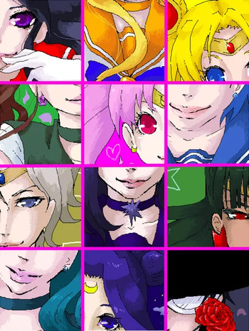 sailor moon art compilation cover