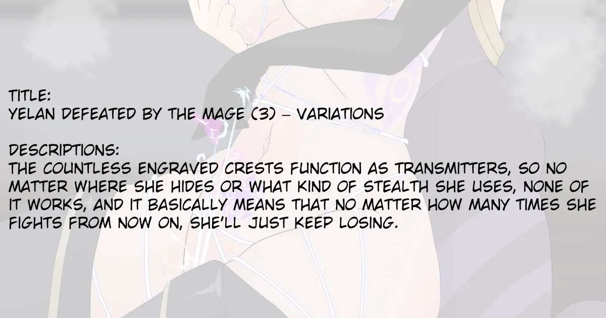Yelan Defeated by the Mage  – Variations page 2 full