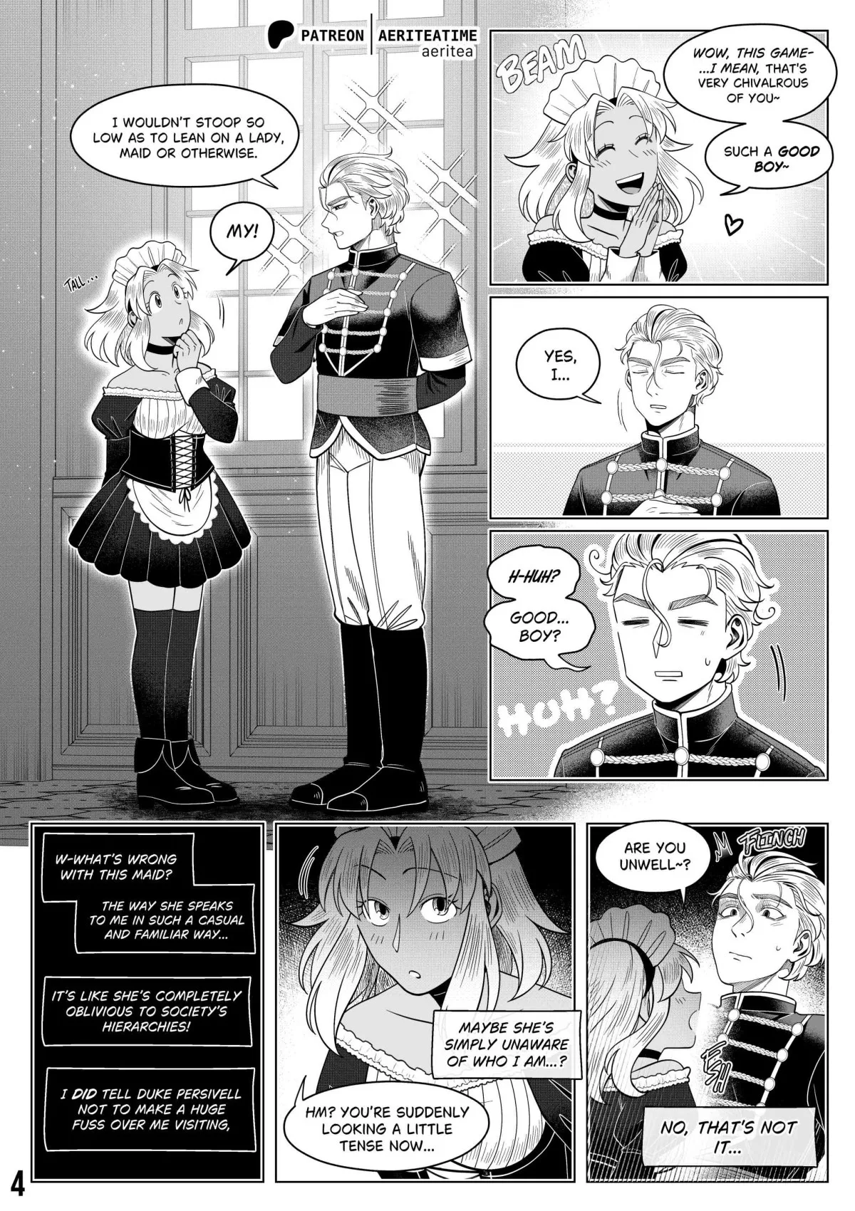 Otome Isekai: The Incompetent Competent Prince Wants to Service the Maid From Another World?! page 4 full