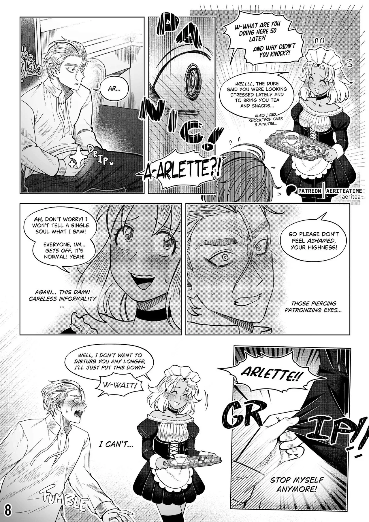 Otome Isekai: The Incompetent Competent Prince Wants to Service the Maid From Another World?! page 8 full