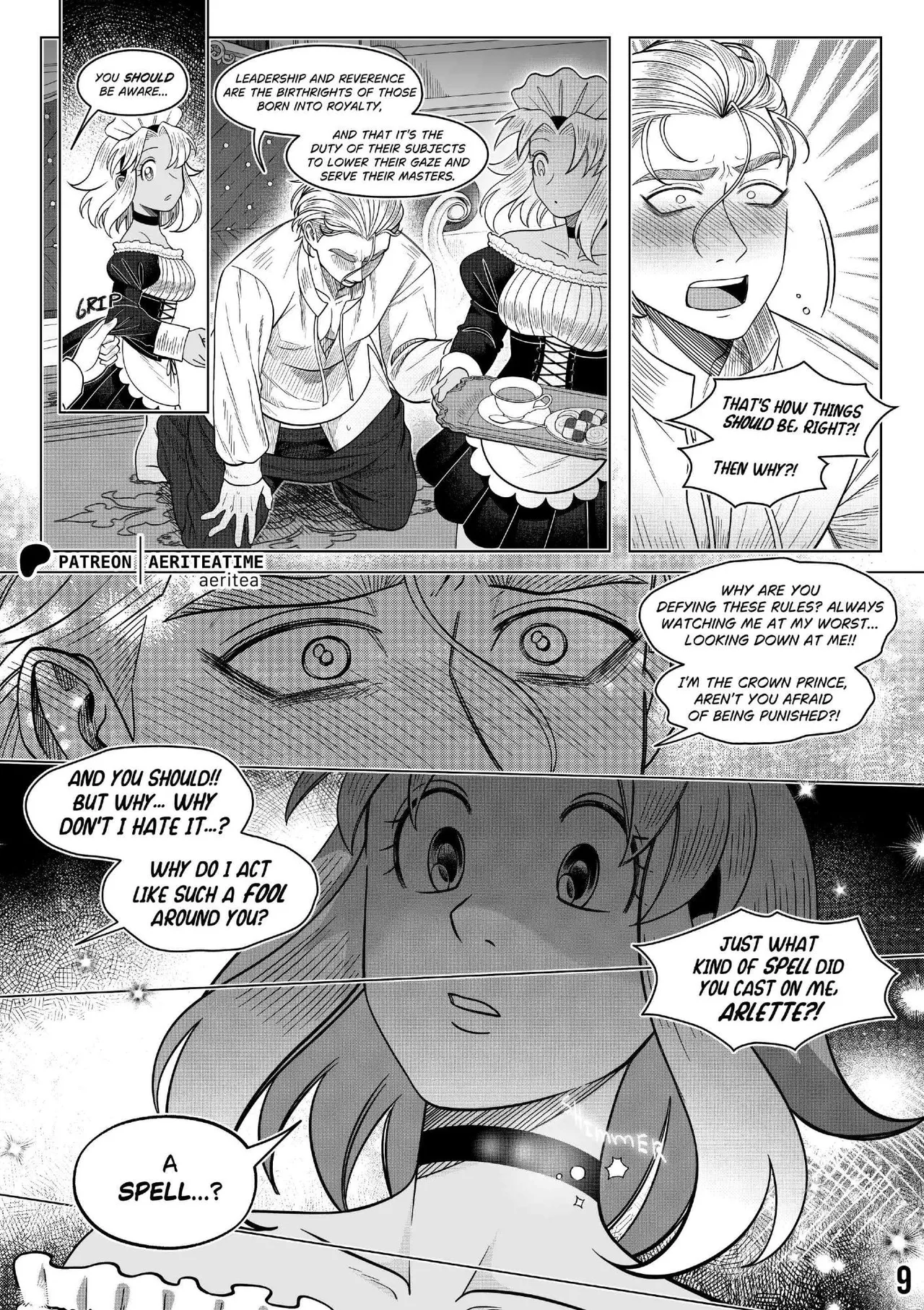 Otome Isekai: The Incompetent Competent Prince Wants to Service the Maid From Another World?! page 9 full
