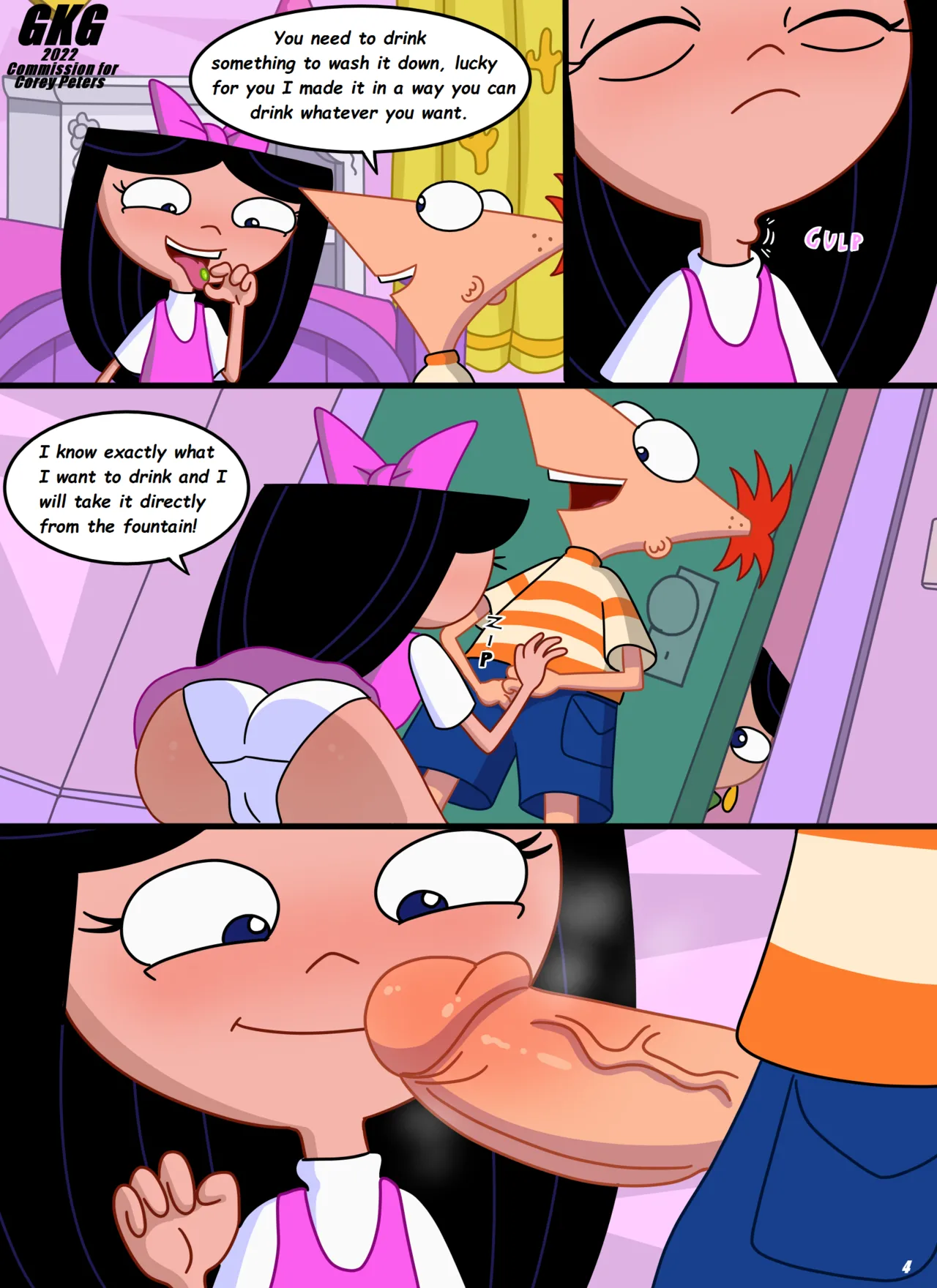 Phineas Flynn and Isabella Garcia-Shapiro  - GKG page 5 full