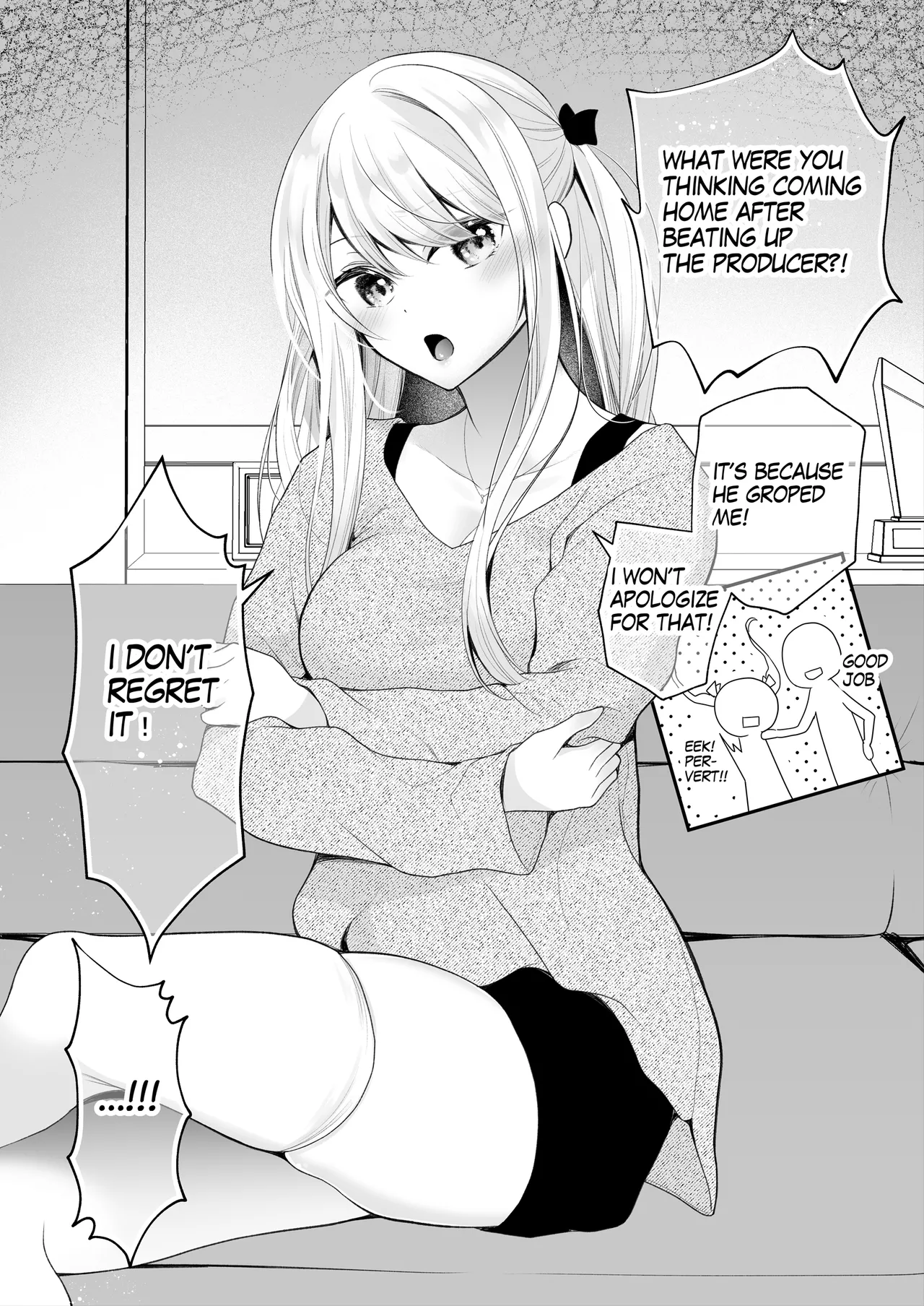 Punishment for a cheeky idol Comic 8page page 1 full