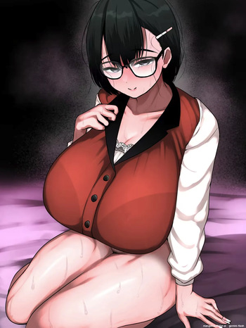 ネットで知り合った地味眼鏡爆乳とお友達交尾しちゃう話 cover