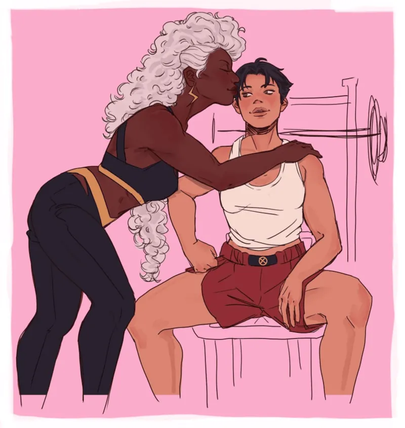Storm, lesbian artwork . page 3 full