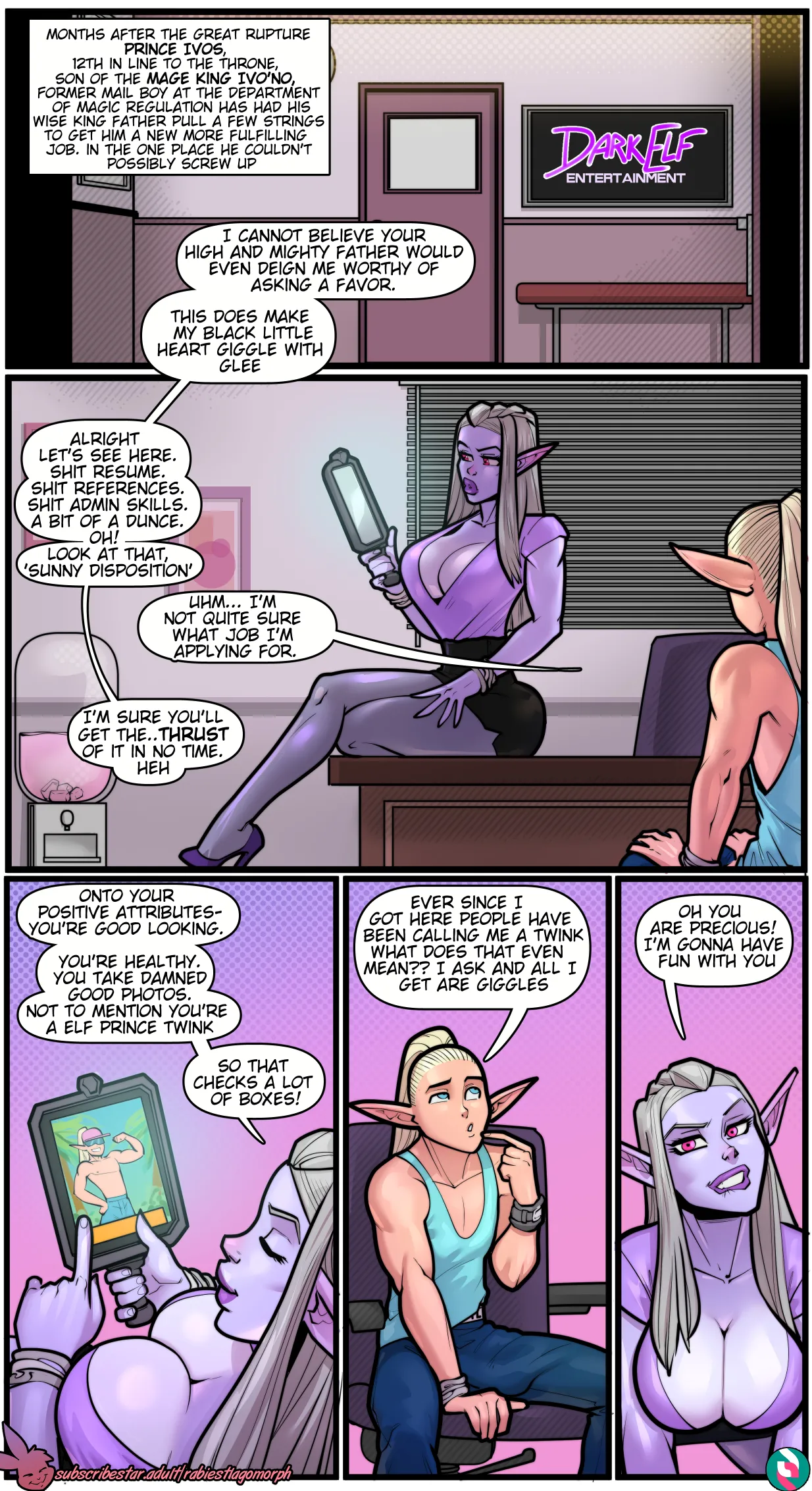 Welcome to Dark Elf Entertainment page 1 full